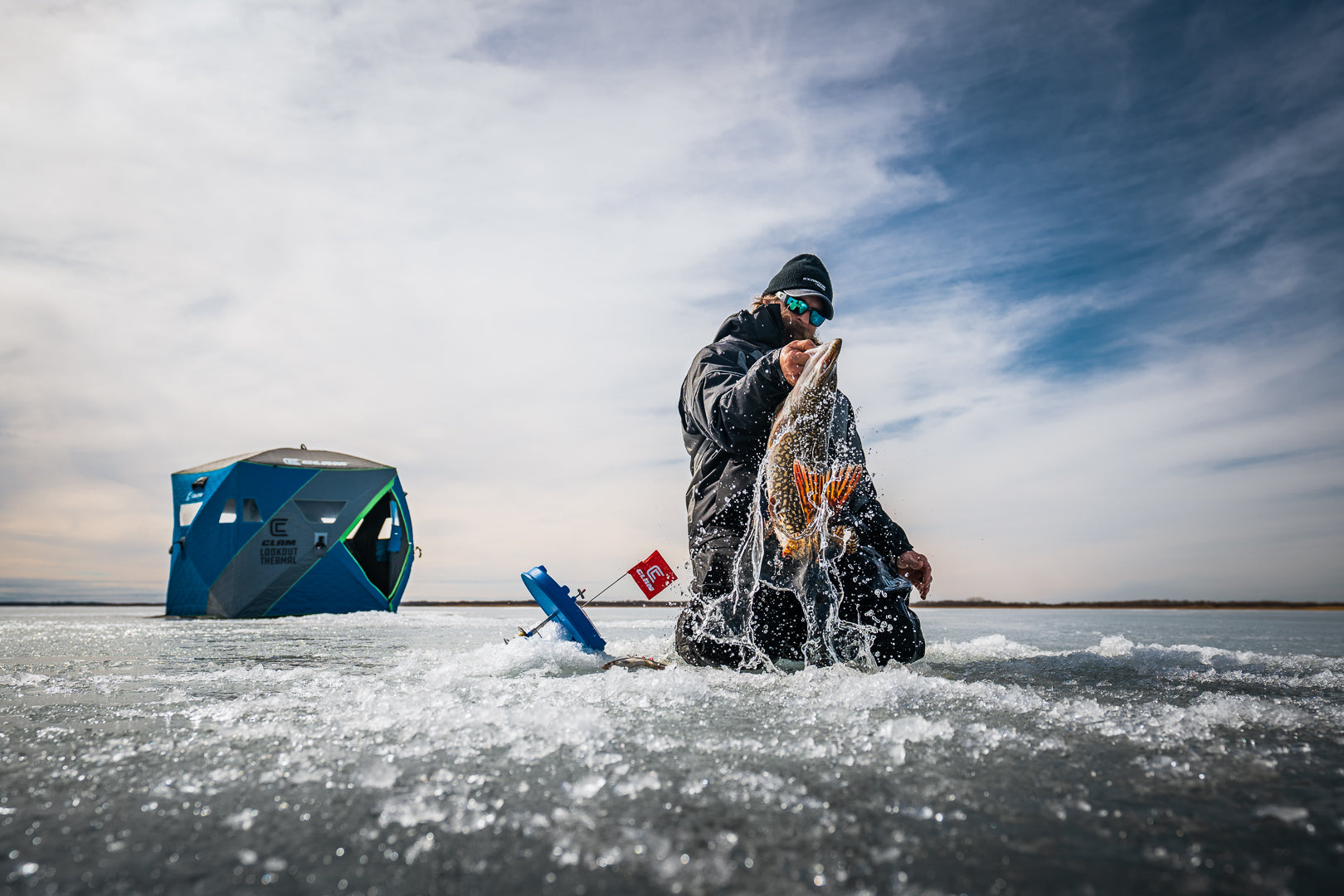 Ice Fishing Rods, Reels, Shelters, Augers & Lures
