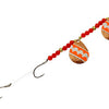 Three D Worm Harness - #5 Tandem Colorado Blade - Copper/Orange/Silver