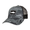 Simms Walleye Icon Trucker Hat - Hex Flo Camo Carbon