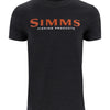 Simms M's Logo T-Shirt - Dark Gunmetal/Heather