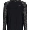 Simms M's Challenger Solar Hoody - Black/Ghost Camo Graphite