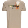 Simms M's Royal Wulff Fly T-Shirt - Oatmeal Heather