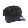Huk Logo Trucker Hat - Black on Black