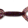 Gary Yamamoto 4" Double Tail Hula Grub - 221-Cinnamon/Black&Purple Flake