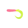 BBB 3" Curl Tail Grubs - Bubblegum/Chartreuse Tail
