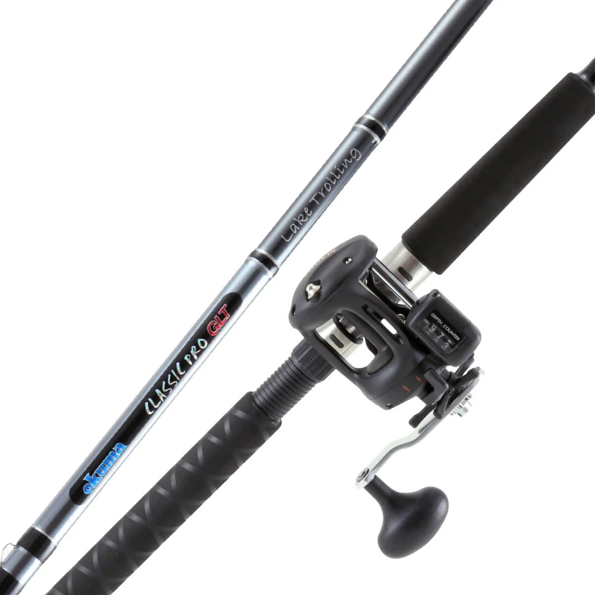 Okuma (No-Line) Classic Pro GLT Lake Trolling Combo 7'6" Medium 2pc