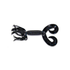 Gary Yamamoto 4" Double Tail Hula Grub - 021-Black/Lg Blue Flake