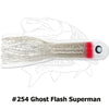 Waterwolf Magnum Gator Tubes 11" Unrigged 2 pk - Ghost Flash Superman