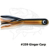 Waterwolf Magnum Gator Tubes 11" Unrigged 2 pk - Ginger Carp
