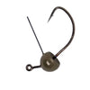 Tungsten Weedless Wacky Jig Head - Green Pumpkin