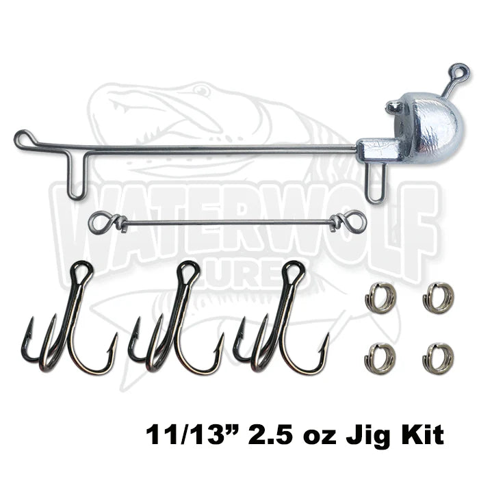 Waterwolf 11" Gator Rig Jig Rig