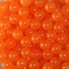 Troutbeads 12mm MottledBeads - Orange Clear