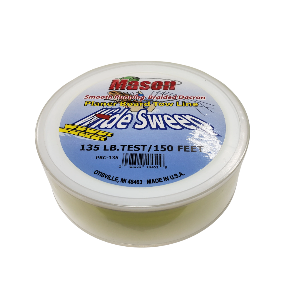 Mason Wide Sweep Planer Board Tow Line - Chartreuse