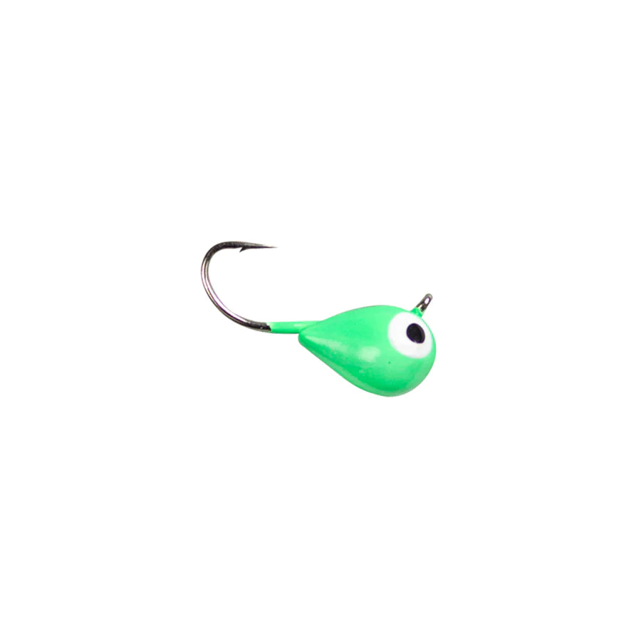 Lunkerhunt Tungsten Micro Tear Drop 1/8oz / Fluorescent Green Glow