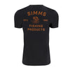 Simms M's Stacked Bass T-Shirt - Charcoal Heather