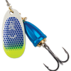 Blue Fox Classic Vibrax #4 - 3/8oz - Blue Scale Chartreuse Tip UV