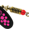 Mepps Black Fury Plain Treble - Pink Dot