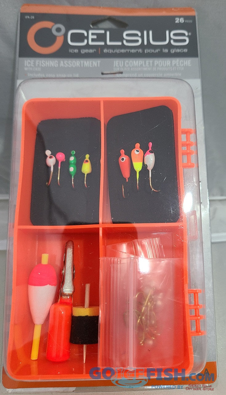 26pc Complete Ice Fishing Assortment