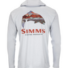 Simms Tech Hoody - Artist Series - Trout Logo Flame/Sterling