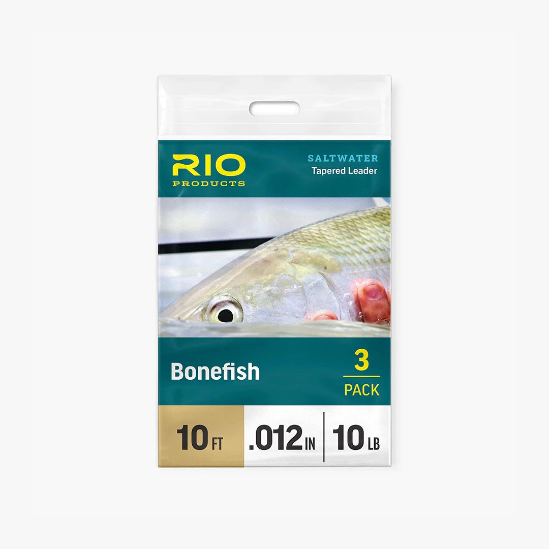 Rio Bonefish Leader - 3 Pack 10ft 12lb