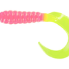 BBB 3" Curl Tail Grubs - Bubblegum/Chartreuse Tail