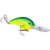 Strike King Pro Model 5XD Crankbait - Chartreuse w/Blue/Black Splatterback