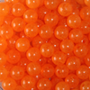 TroutBeads 10mm MottledBeads - Mottled Orange Clear