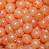 TroutBeads 10mm MottledBeads - Mottled Peach King Roe