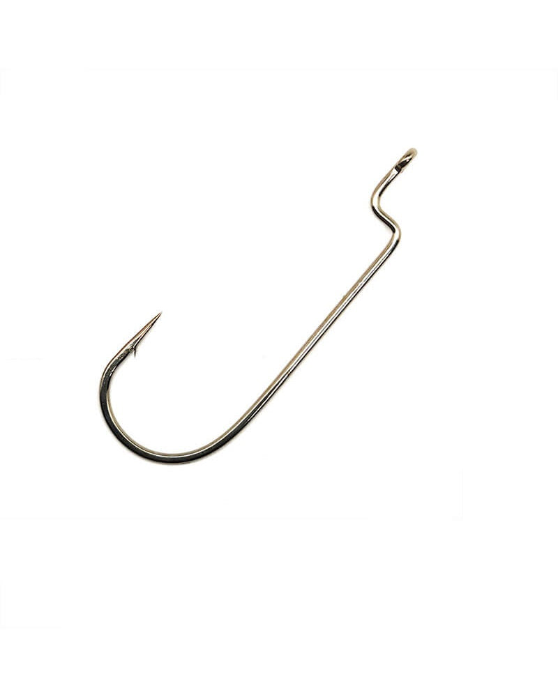 Offset Shank Worm Hook Round Bend