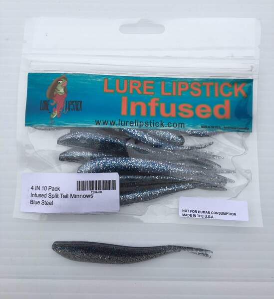 Load image into Gallery viewer, Lure Llipstick 4" Split Tail Minnows
