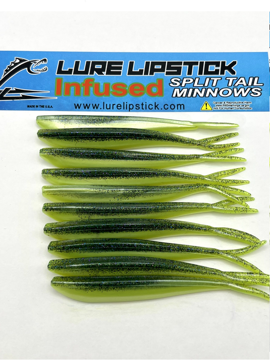 Lure Llipstick 4" Split Tail Minnows