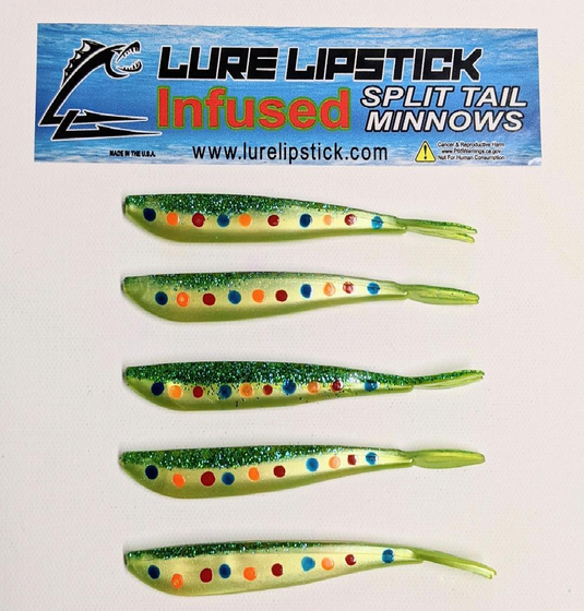 Lure Llipstick 4" Split Tail Minnows