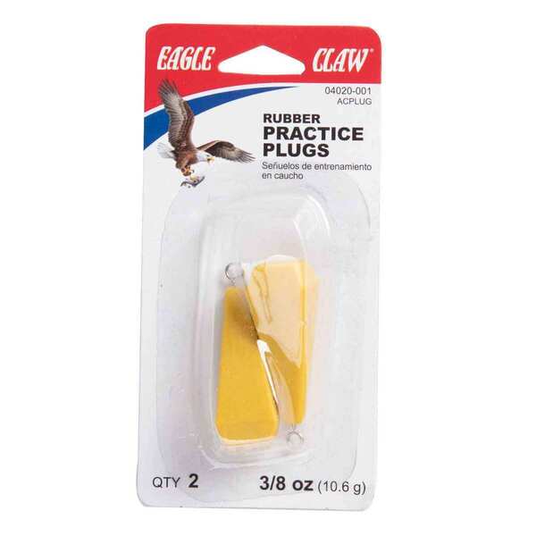 Eagle Claw Rubber Practice Plugs-3/8 Oz