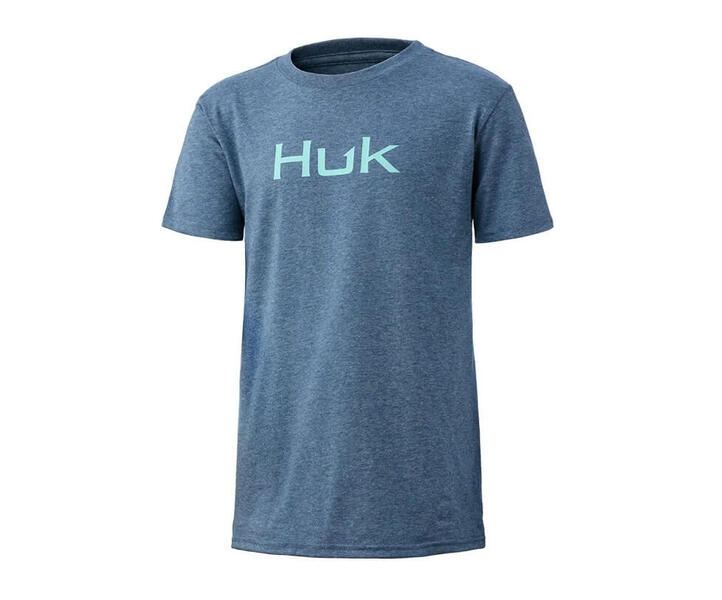Huk Logo Tee TITANIUM HEATHER / XXX LARGE