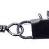 Eagle Claw Barrel Swivel w/Interlock Snap - Black