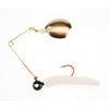 Johnson Beetle Spin Gold Blade - White/Red Dot