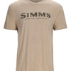 Simms M's Logo T-Shirt - RC Olive Drab/Oatmeal Heather