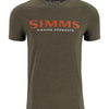 Simms M's Logo T-Shirt - Loden Heather