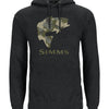 Simms M's Bass Fill Hoody - Charcoal Heather