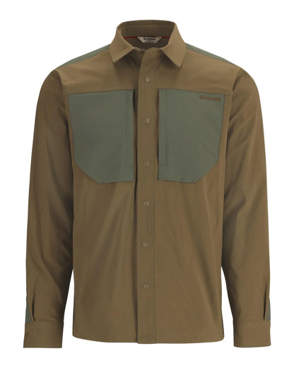 Simms M's Confluence Shirt - Driftwood/Loden