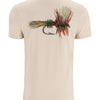 Simms M's Royal Wulff Fly T-Shirt - Natural