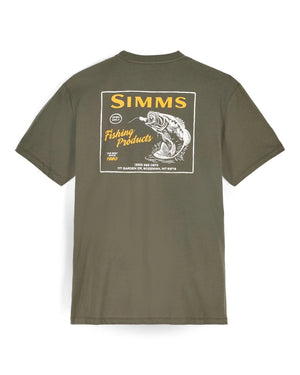 Simms Men's Locals Bass Shop T-Shirt - Loden