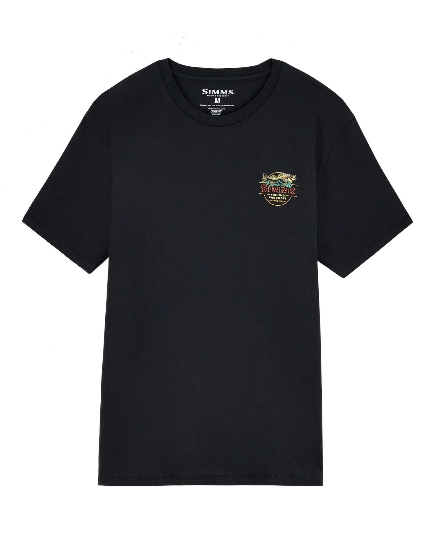 Simms Men's Neon Draft T-Shirt - Black