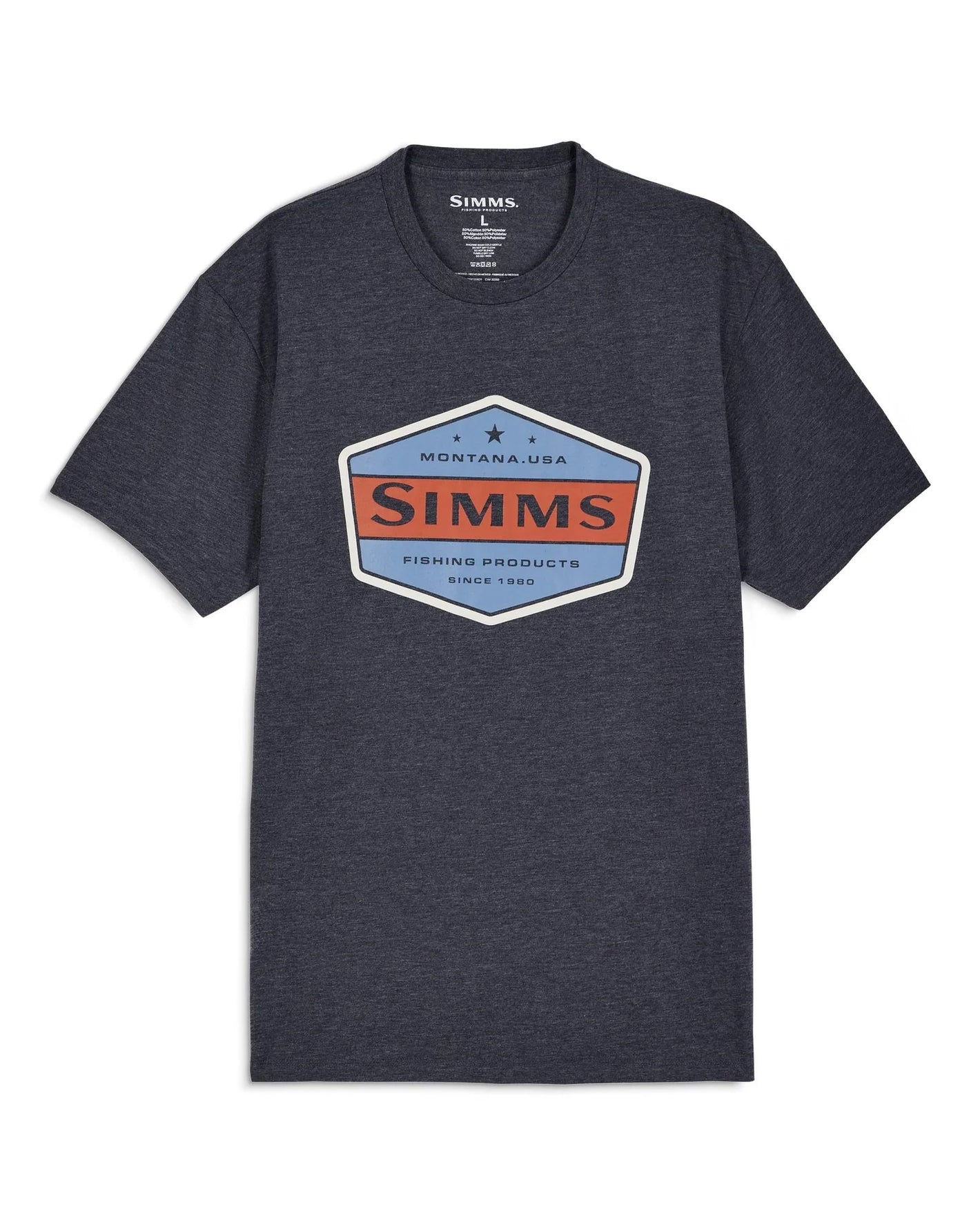 Simms Men's Honor Badge T-Shirt - Navy Heather