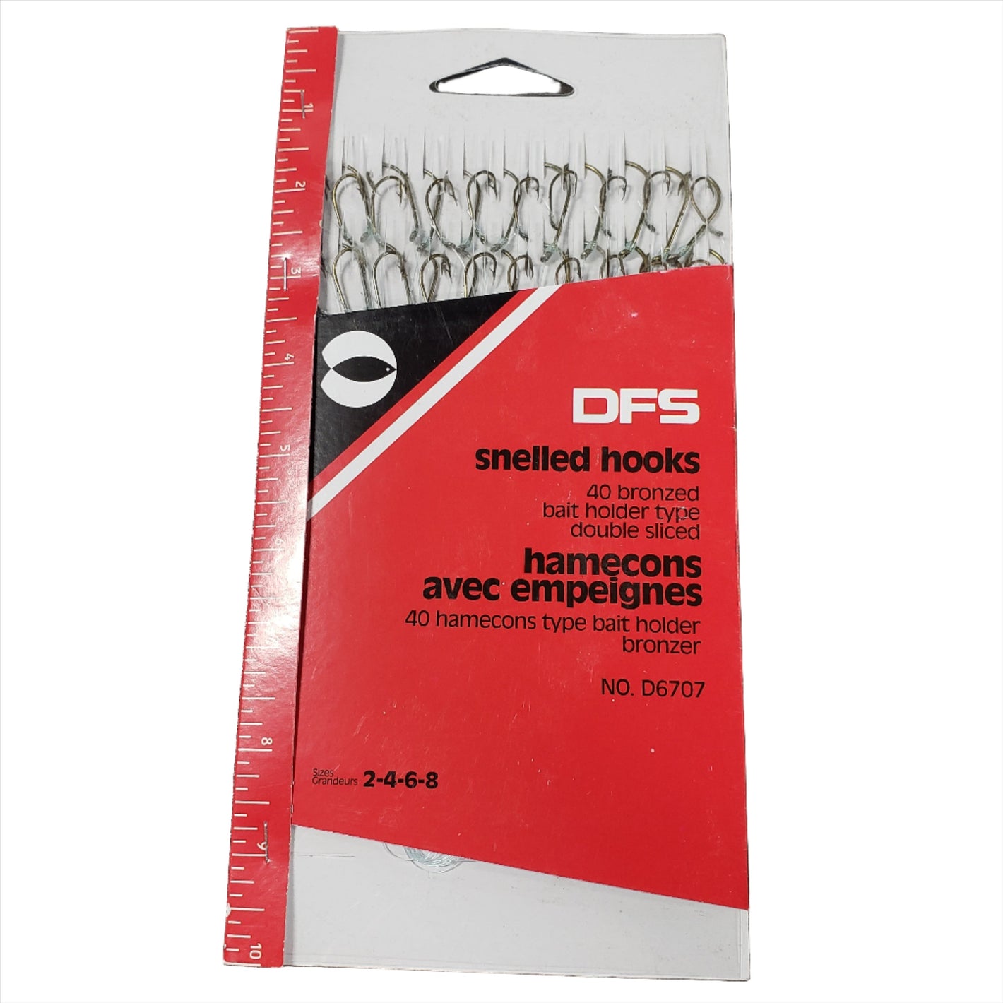 DFS Snelled Hooks 40 Pack