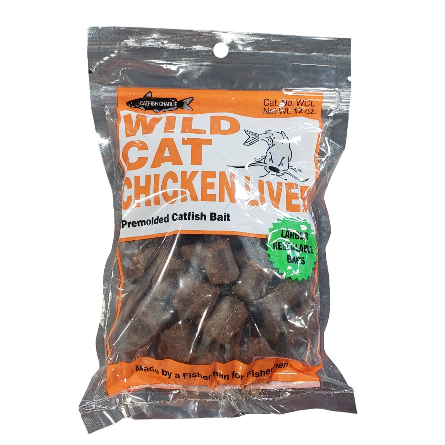 Catfish Charlie Wild Cat Chicken Liver Dough Ball - 12oz