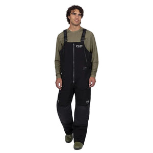 FXR Men's Vapor Pro Insulated Bib Pant - Black/Grey