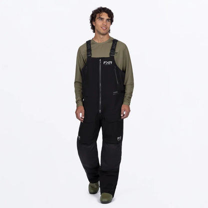 FXR Men's Vapor Pro Insulated Bib Pant - Black/Grey