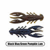 X Zone Scented Stealth Craw 2.5" (6 Pack) - Black Blue/Green Pumpkin Lam