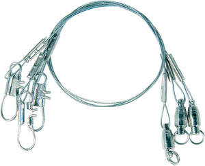 Eagle Claw Steel Leader with Ball Bearing Swivel - 12", 30lb